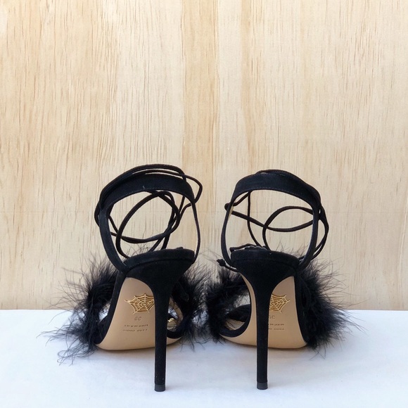 Charlotte Olympia Salsa 110mm Feather Suede sandal - Picture 4 of 12